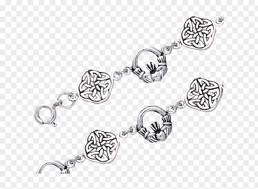 Silver Bracelet Claddagh Ring Jewellery Chain PNG