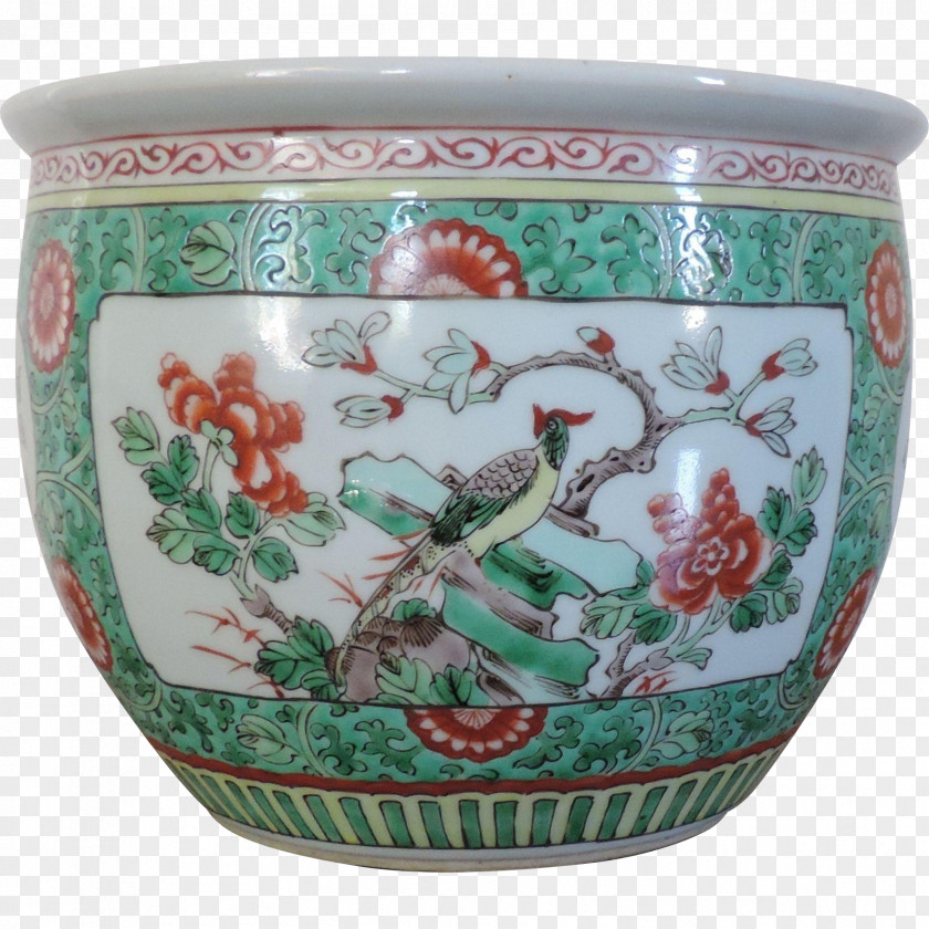 Vase Chinese Export Porcelain Ceramics Pottery PNG