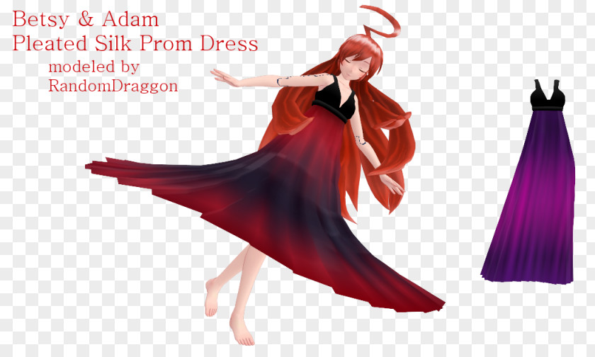 Dress Prom Art Pleat Shoulder PNG