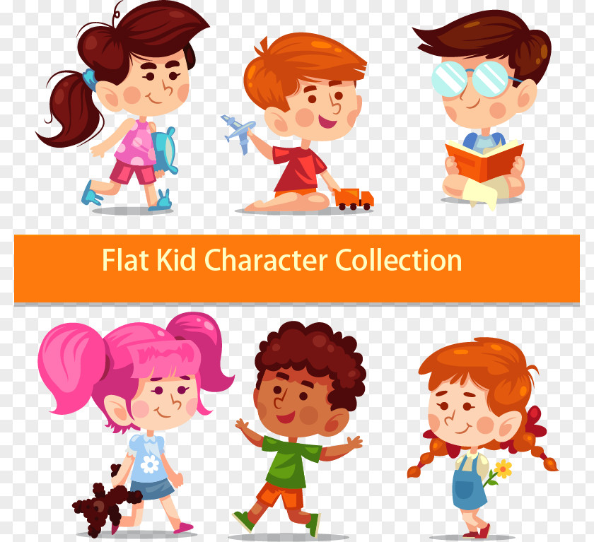 Flat Image Of The Child Boy Clip Art PNG