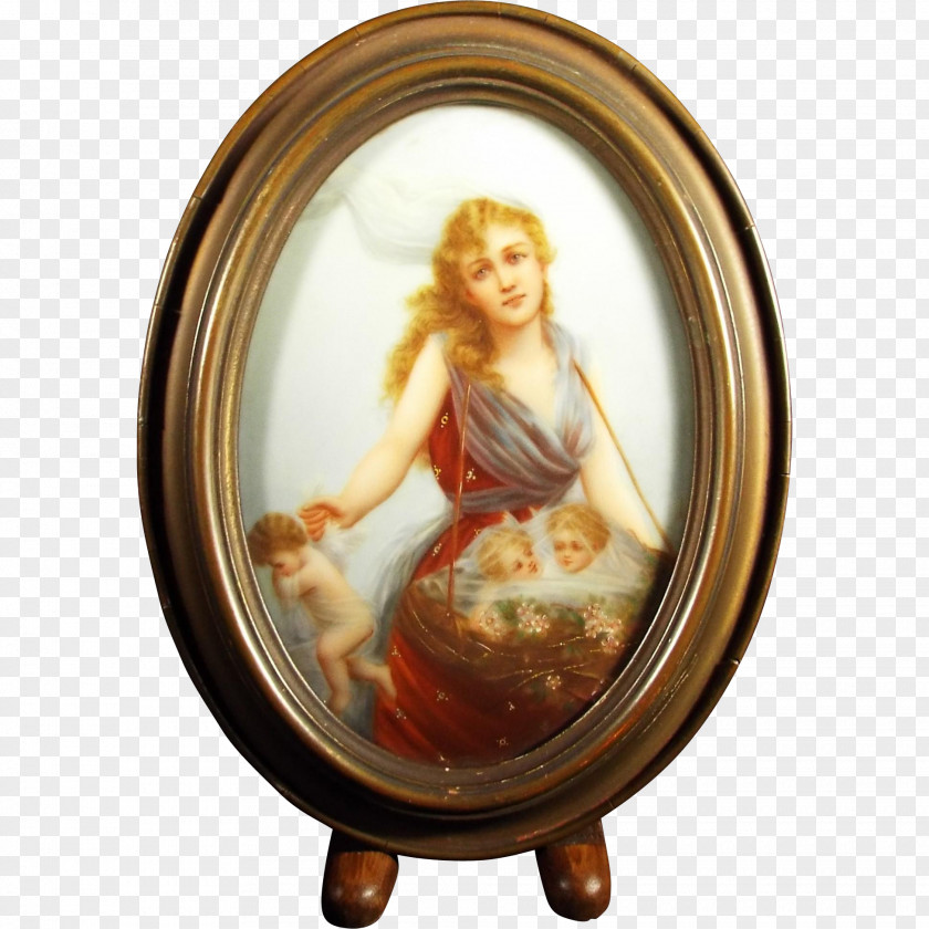 Oil Paint Picture Frames Oval PNG
