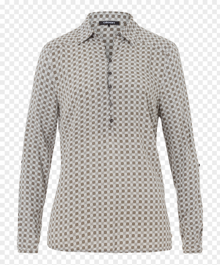 Patterned Button Up Shirts Polka Dot Blouse Long-sleeved T-shirt PNG