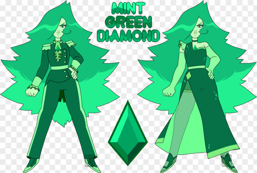 Green Diamond Sapphire Drawing Comics PNG