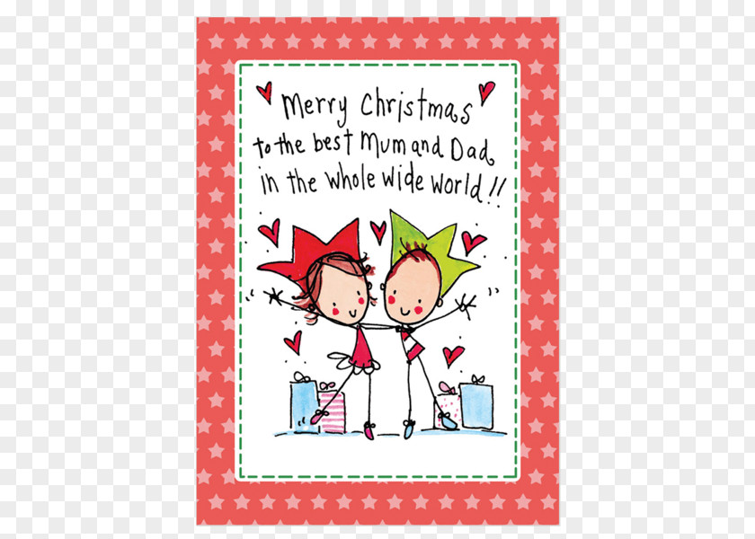 Mum And Dad Christmas Card Greeting & Note Cards Father Mother PNG