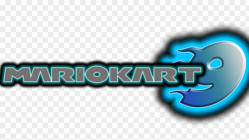 Mario Kart Logo Turquoise Teal PNG