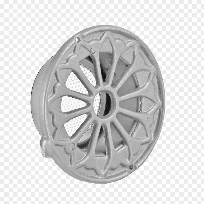 Silver Alloy Wheel Spoke Rim PNG