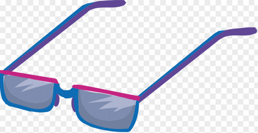 Transparent Material Magenta Cartoon Sunglasses PNG