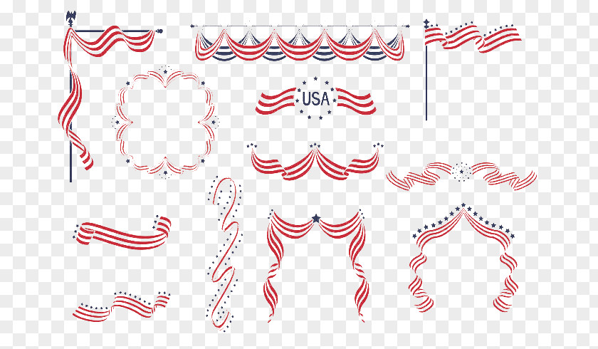 American Ribbon Banner Web PNG
