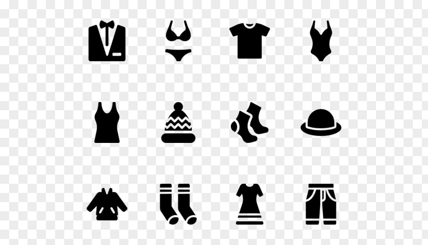 Clothes Icon Brand White Font PNG