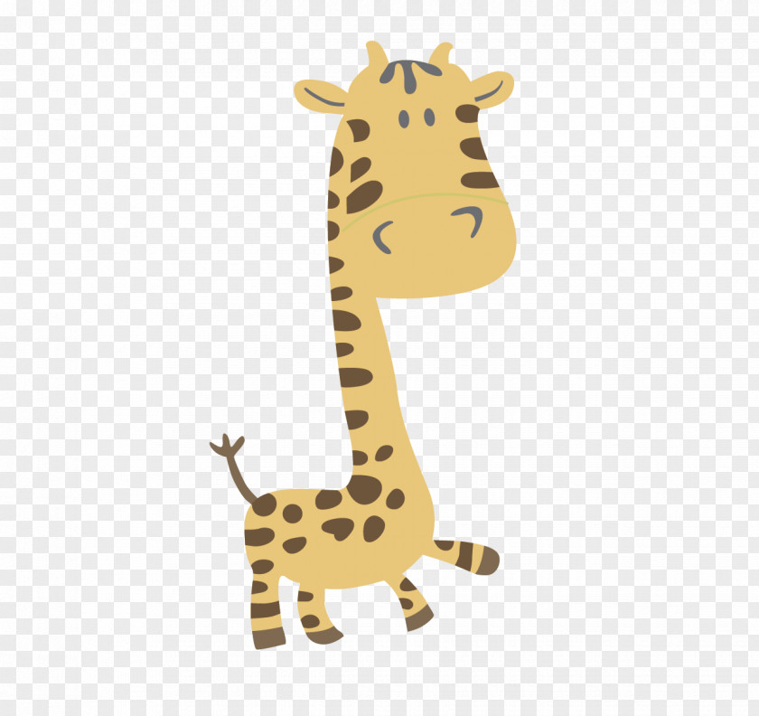 Giraffe Cartoon Vector Material Drawing PNG
