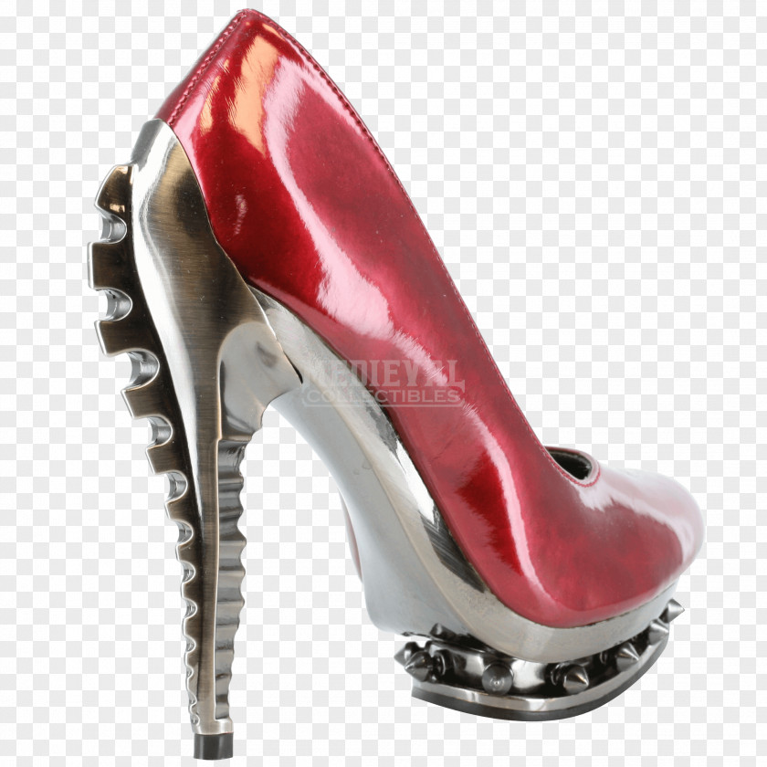 Red High Heels High-heeled Shoe Court Peep-toe Platform PNG