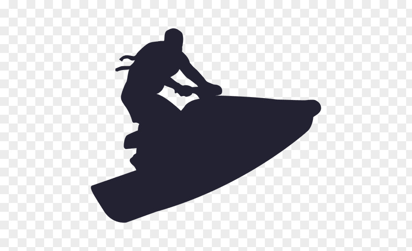 Skiing Personal Water Craft Scooter Motorcycle Silhouette Clip Art PNG