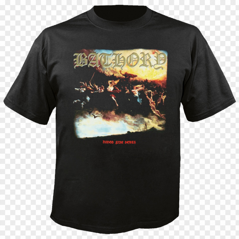 T-shirt Hoodie Bathory Blood Fire Death PNG