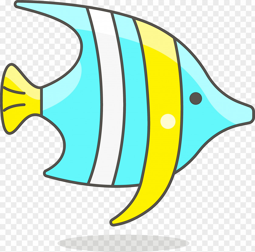Animal Figure Butterflyfish Watercolor PNG