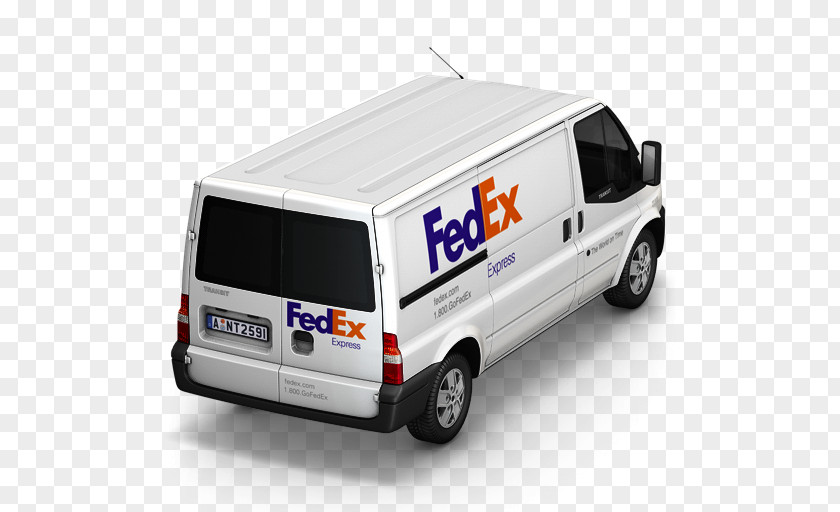 FedEx Van Back Minibus Minivan Car Brand PNG