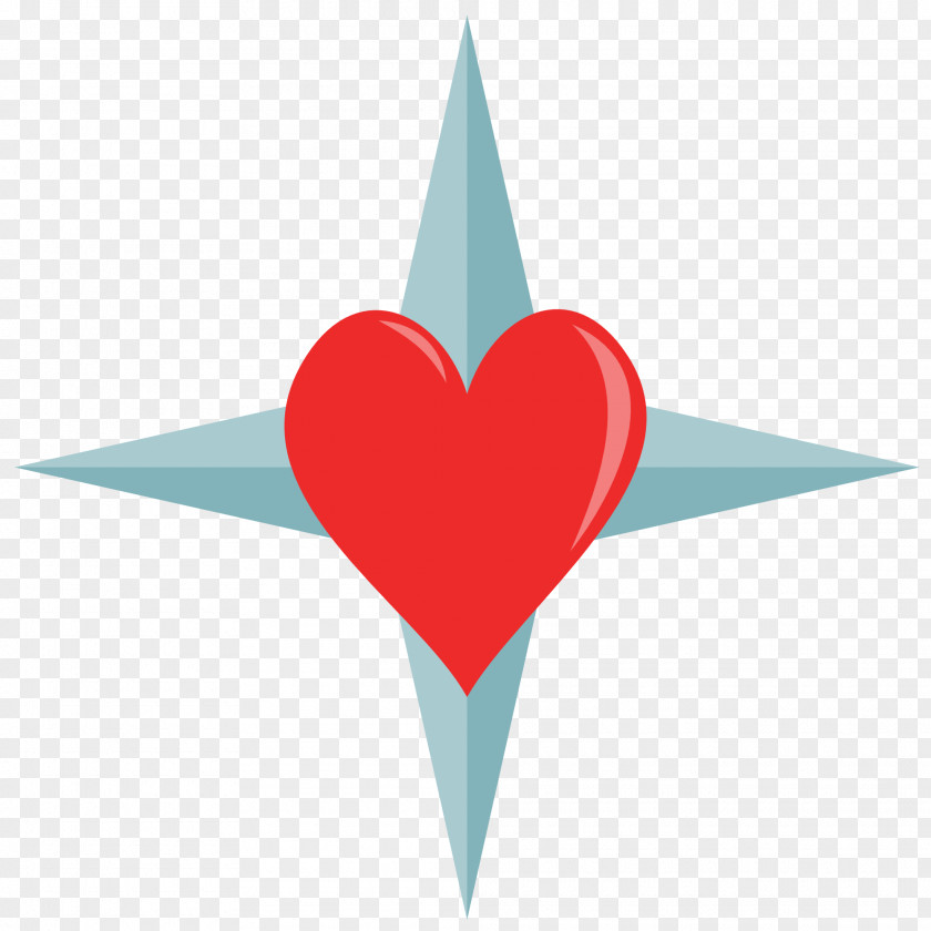 Heart Wing Compass Rose Rarity Clip Art PNG