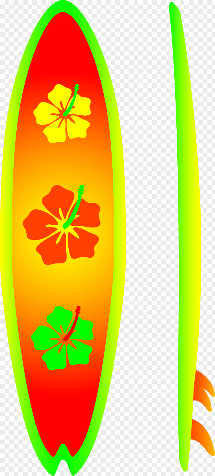 Hibiscus Cartoon Surfing Surfboard Clip Art PNG