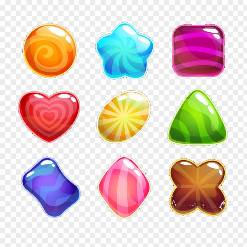 Various Shapes Of Candy Shape Square PNG