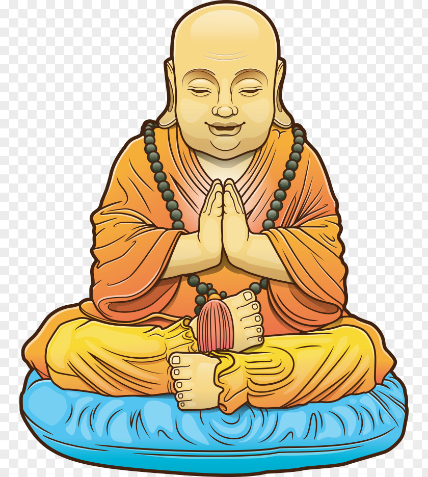 Buddha With Folded Hands Ghum Monastery Maitreya Buddhahood Buddhism PNG