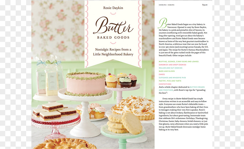 Recipe Book Butter Baked Goods: Nostalgic Recipes From A Little Neighborhood Bakery Buttercream Celebrates! Year Of Sweet To Share With Family And Friends Burgoo: Food For Comfort PNG