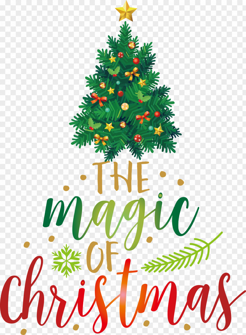 The Magic Of Christmas Tree PNG