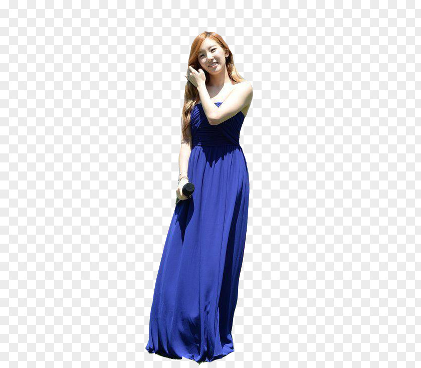 Dress Cocktail Shoulder Cobalt Blue PNG