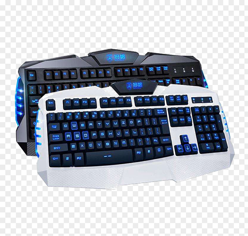Dual Light Keyboard Computer Laptop Mouse Numeric Keypad PNG