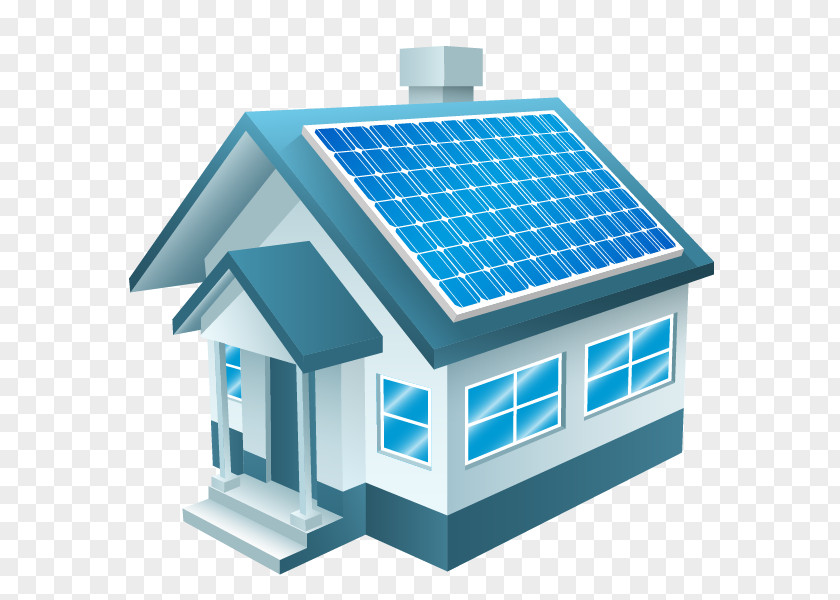 Green Energy Solar House Power Panel Renewable Cell PNG