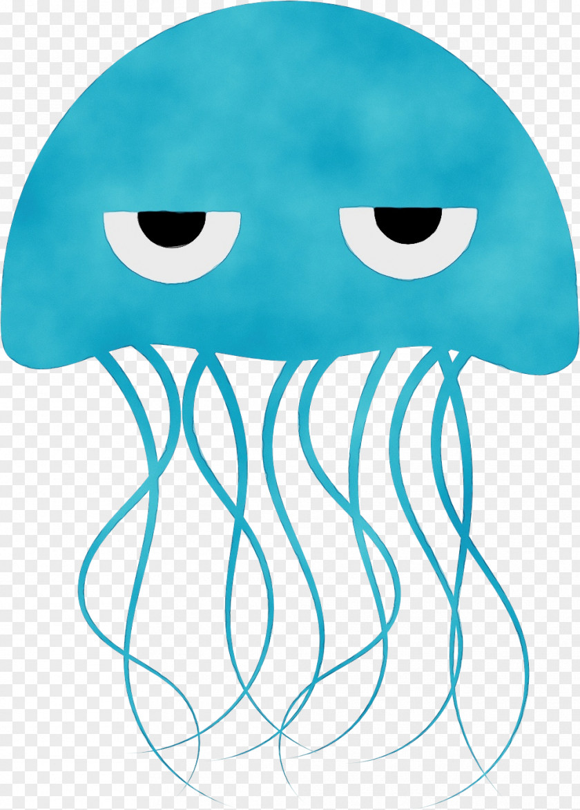 Mushroom Cnidaria Jellyfish Turquoise Aqua Teal PNG