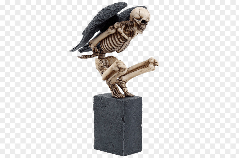 Skeleton Human Death Statue Skull Symbolism PNG