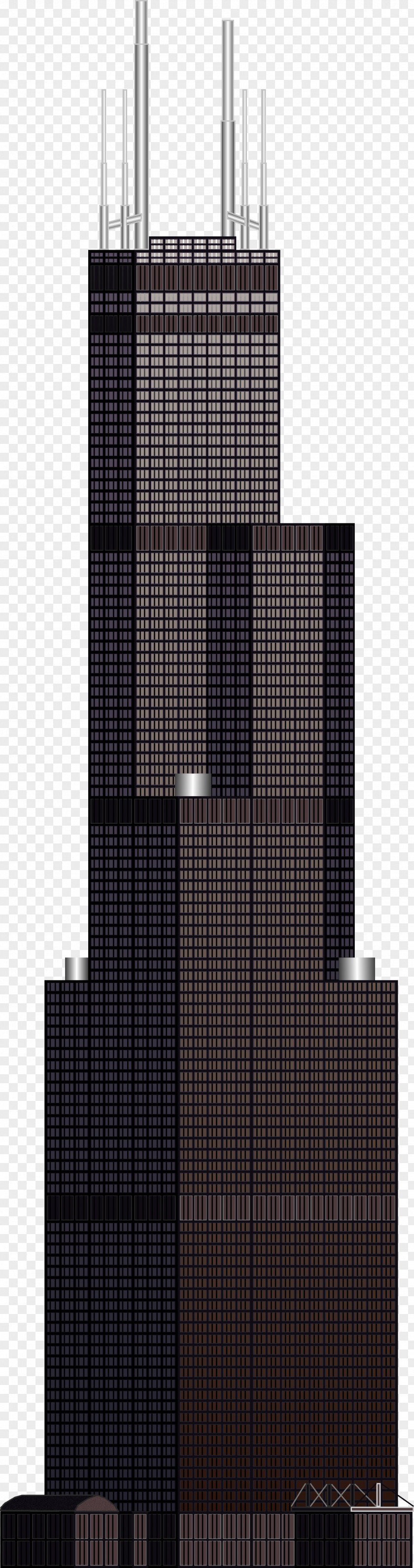Skyscraper Willis Tower One World Trade Center Clip Art PNG