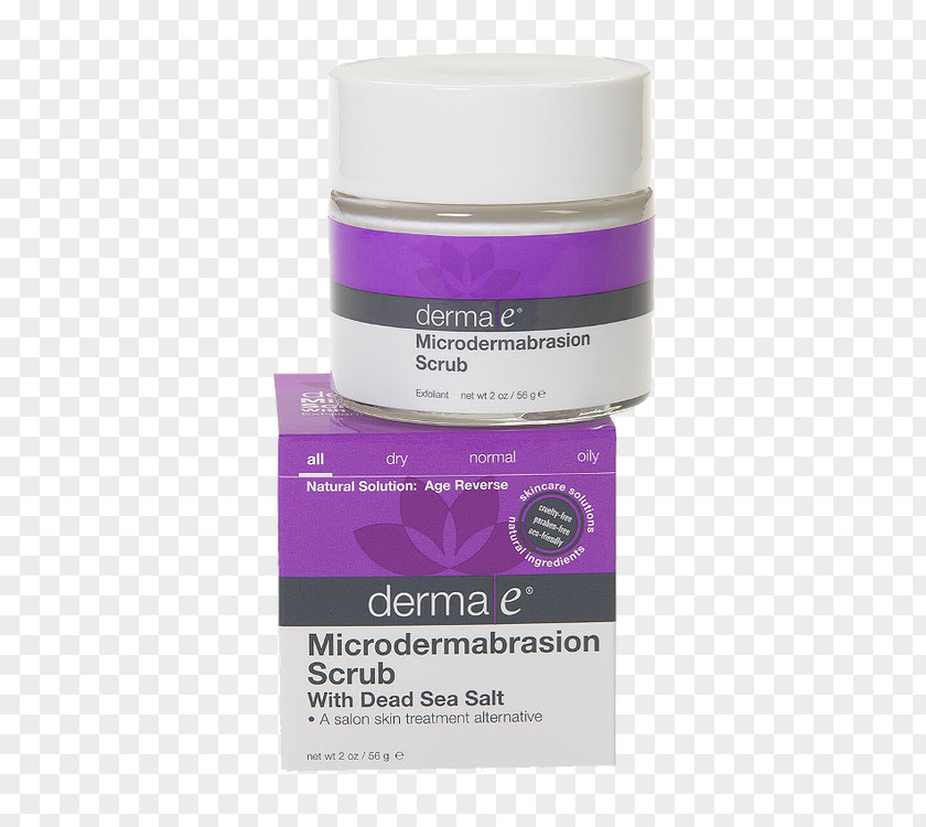 Dead Sea Salt DERMA E Microdermabrasion Scrub Anti-aging Cream Lotion Cosmetics PNG