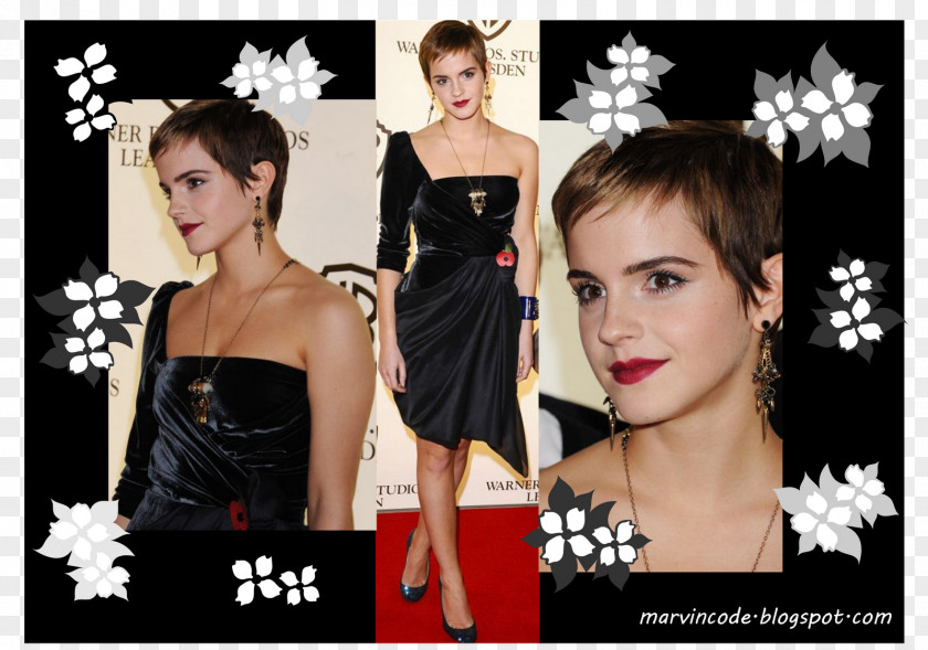 Emma Watson Long Hair Celebrity Socialite Carpet PNG