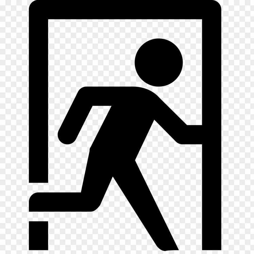Exit Emergency Sign Clip Art PNG