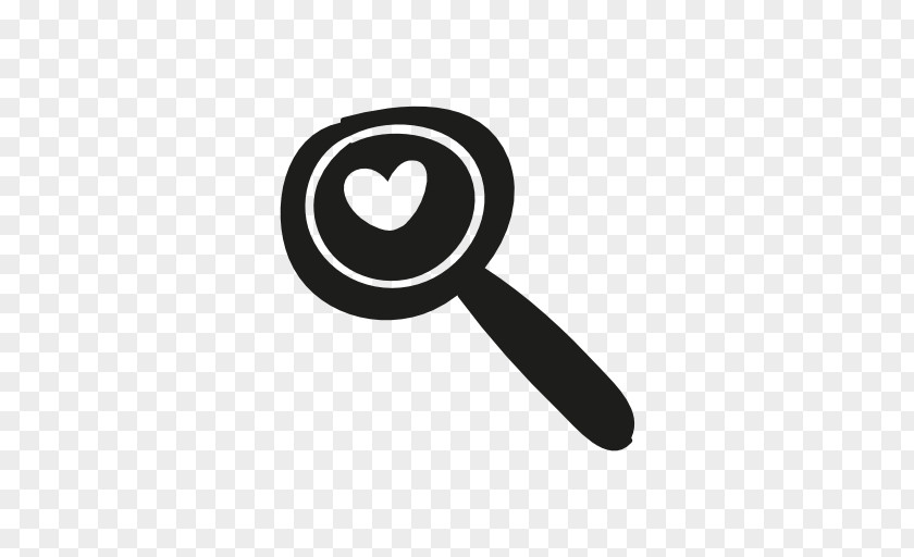 Heart-shaped Cloud Magnifying Glass PNG