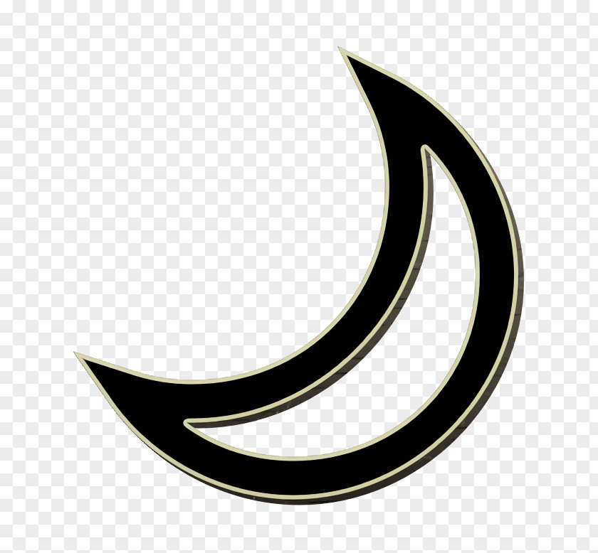 Blackandwhite Logo Forecast Icon Moon Night PNG