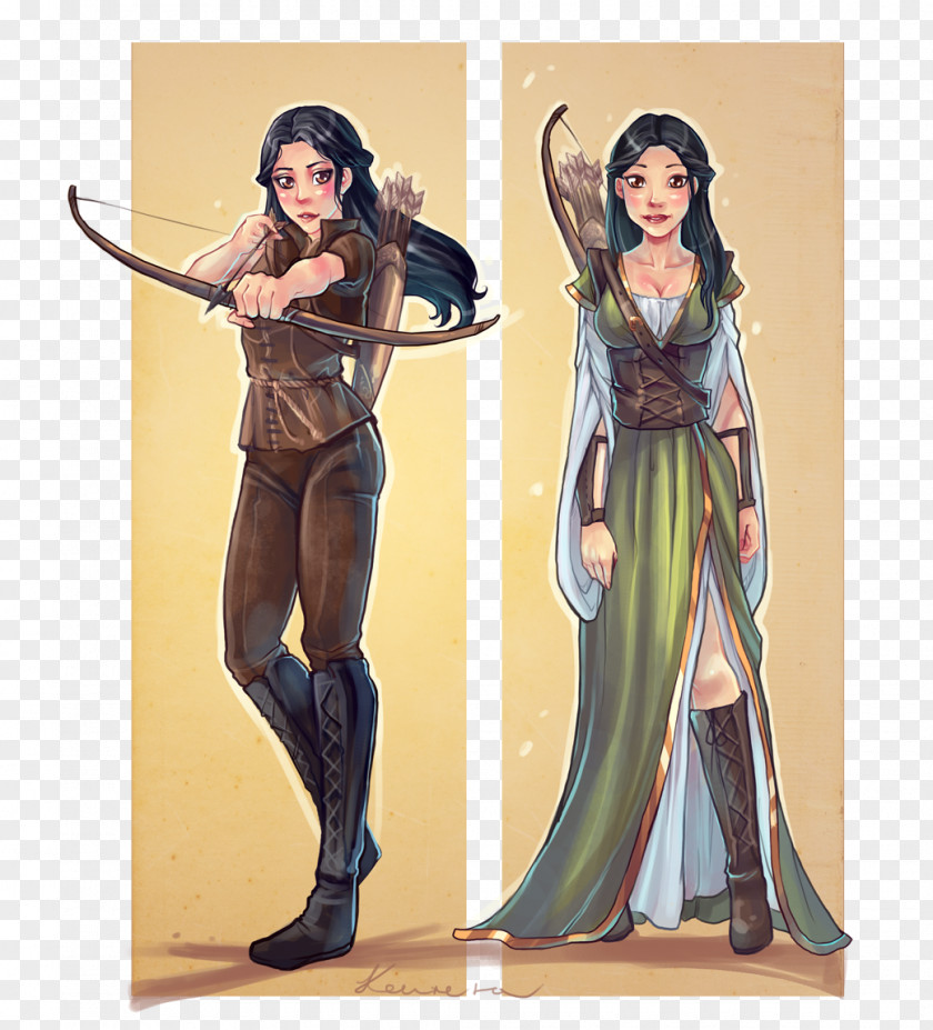 Bow And Arrow Costume Design Figurine Outerwear PNG