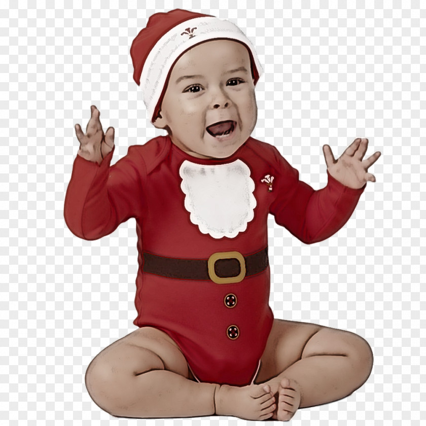 Happy Finger Santa Claus PNG