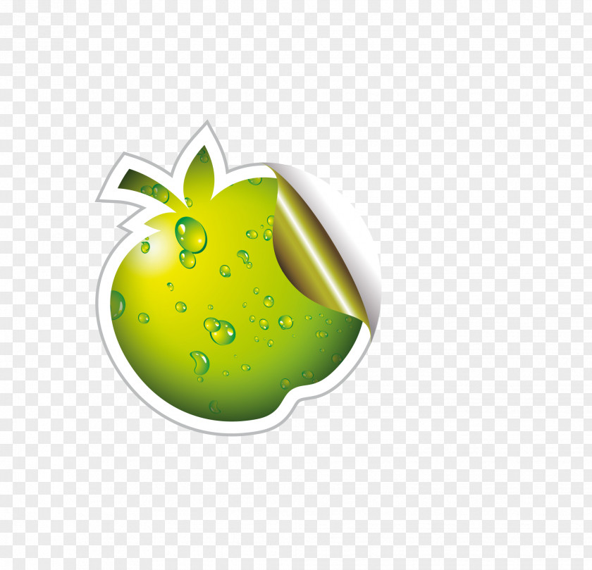 Vector Creative Design Diagram Green Apple PNG