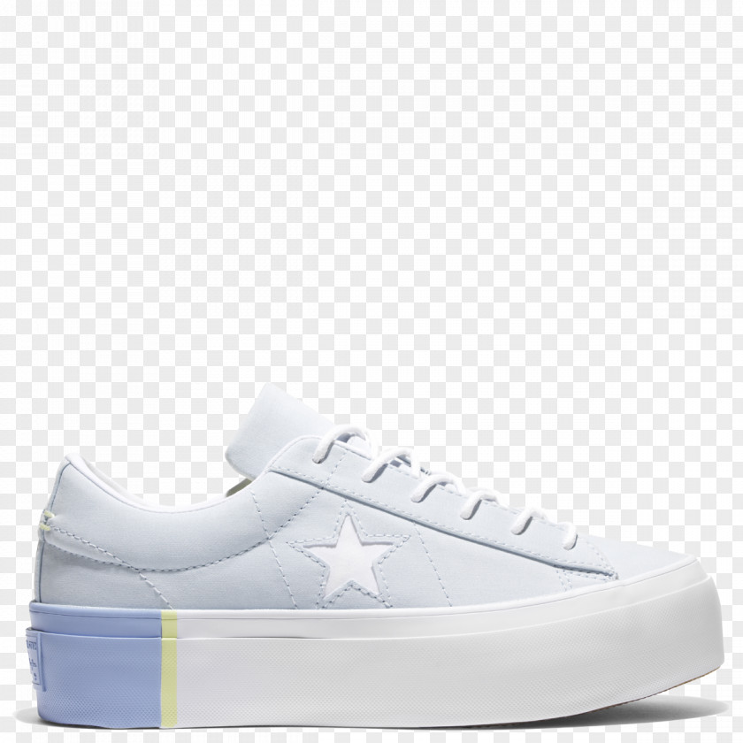 Blue Denim High Top Converse Shoes For Women Sports Chuck Taylor All-Stars One Star Platform Ox Women's PNG