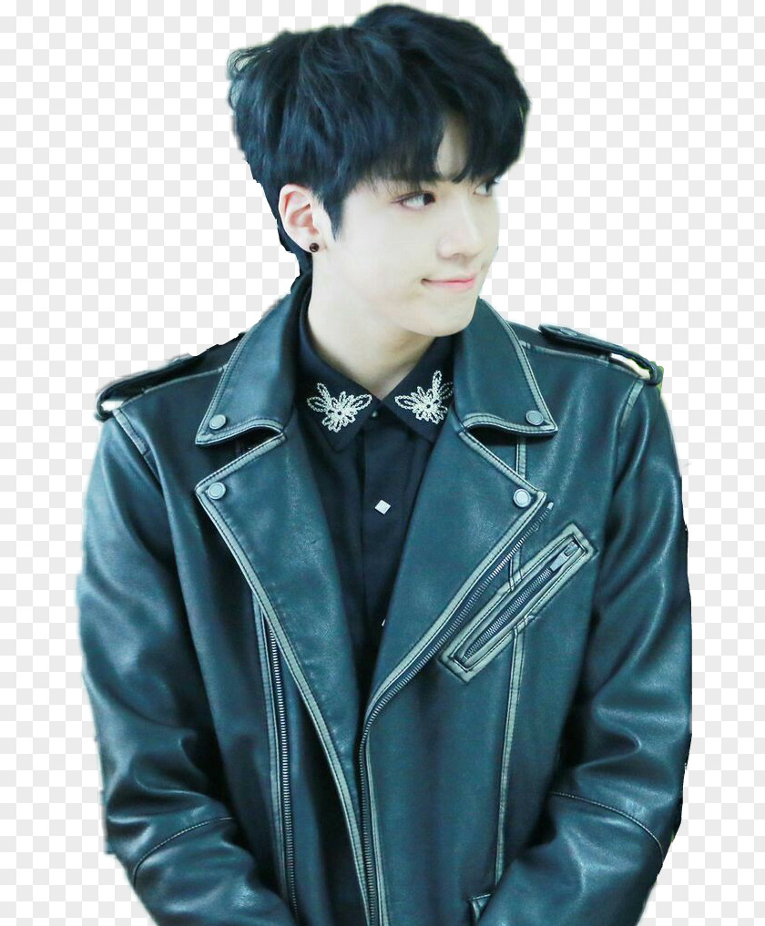 Pentagon KPOP Jung Woo-seok Leather Jacket Demo 01 K-pop PNG