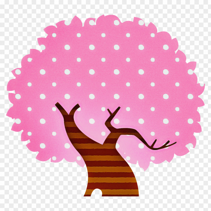 Plant Tree Pink Pattern PNG