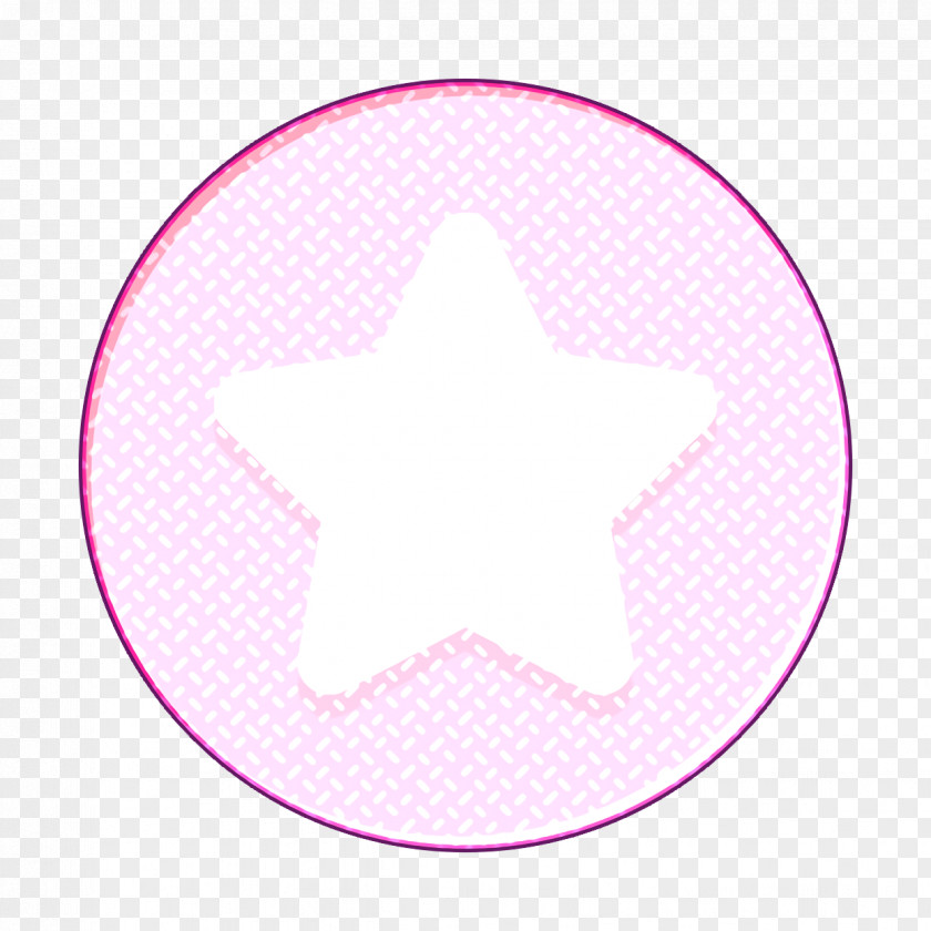 Sticker Magenta Star Icon PNG