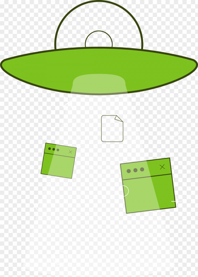 Vector Painted UFO Unidentified Flying Object PNG