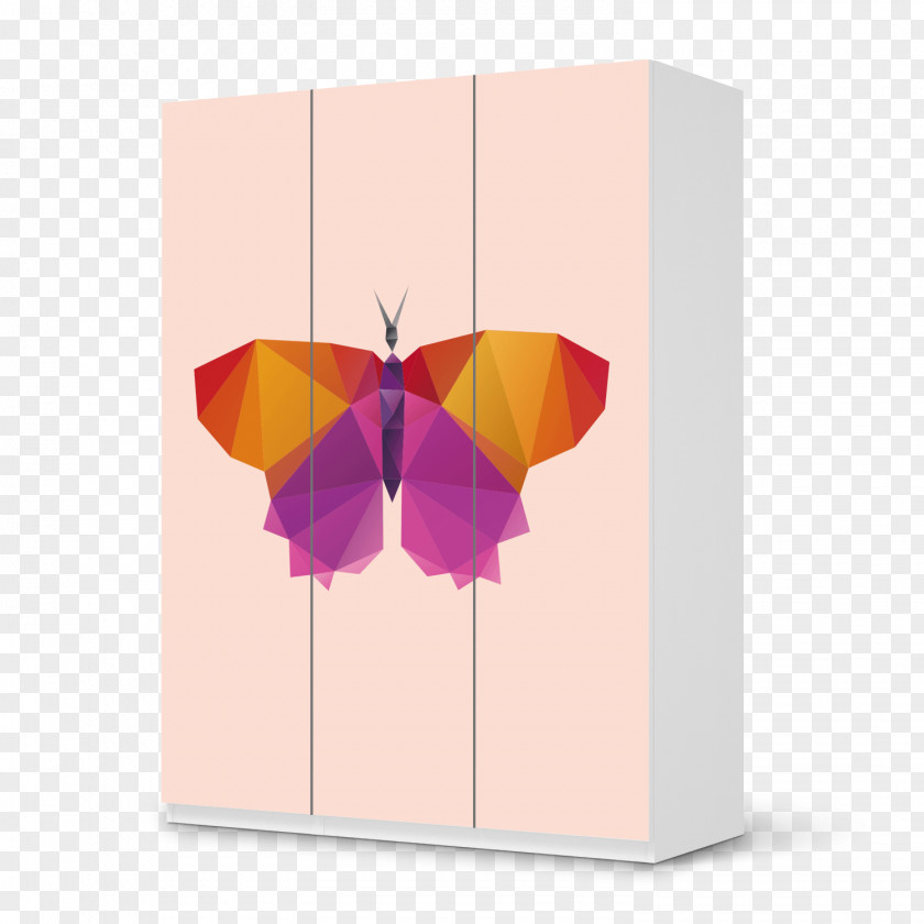 Watercolor Cherry Material Butterfly Vector Graphics Origami Euclidean Flat Design PNG