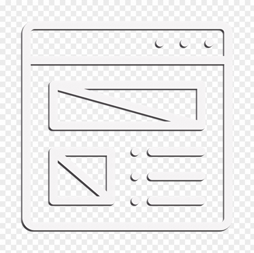 Browser Icon Graphic Design Wireframe PNG