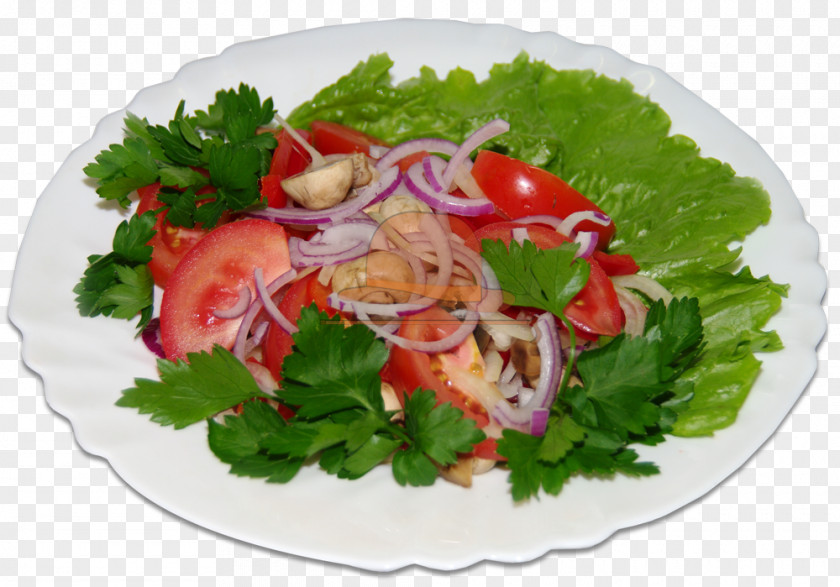 Salad Platter Leaf Vegetable Garnish Recipe PNG