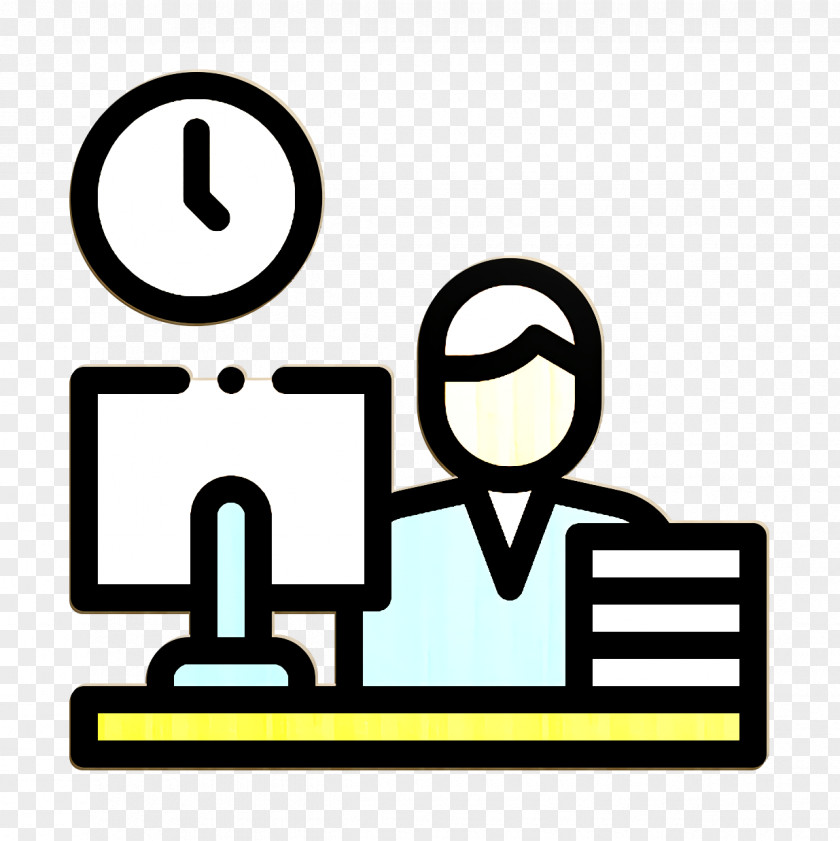 Symbol Line Art Office Icon Work PNG