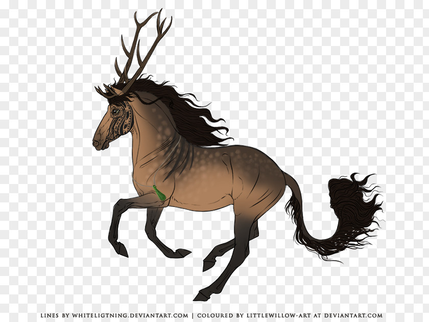 Ultraviolet Mustang Stallion Deer Horse Tack Pack Animal PNG