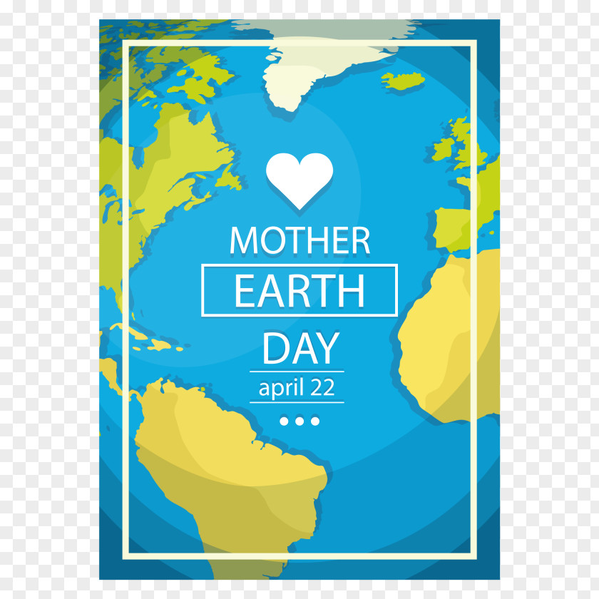 Vector Earth Day Greeting Card International Mother Euclidean PNG